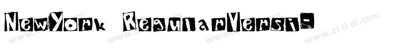 NewYork RegularVersi字体转换